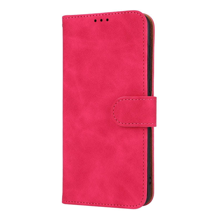 For Huawei P60 / P60 Pro Skin Feel Magnetic Flip Leather Phone Case(Rose Red)