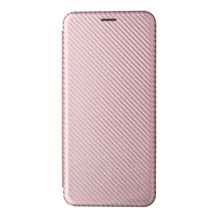 For Nokia G22 Carbon Fiber Texture Flip Leather Phone Case(Pink)