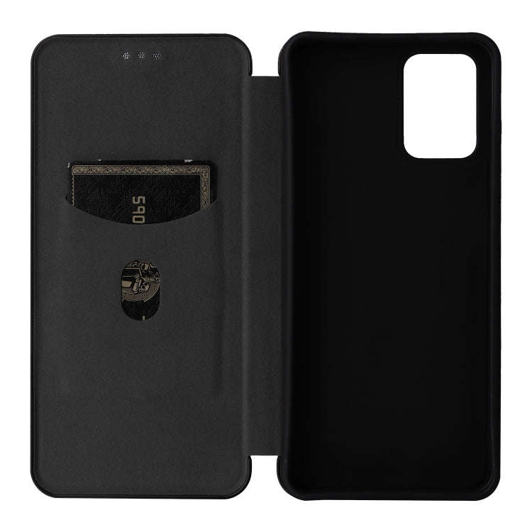 For Nokia G22 Carbon Fiber Texture Flip Leather Phone Case(Black)