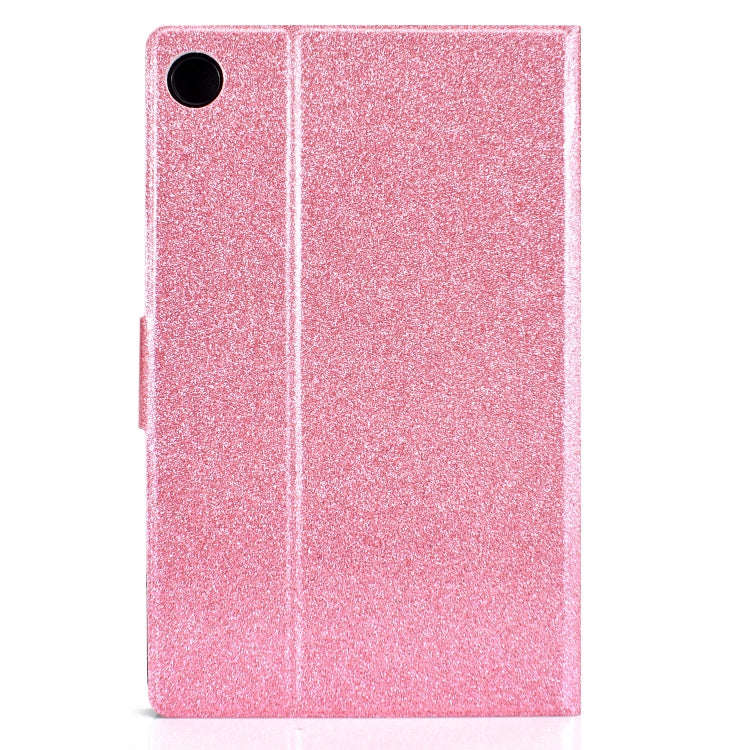 For Huawei MatePad 10.4 2022 Glitter Powder Leather Tablet Case(Pink)