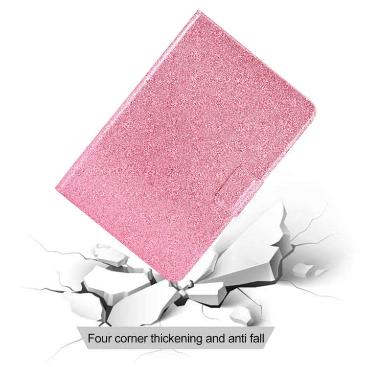 For Huawei MatePad 10.4 2022 Glitter Powder Leather Tablet Case(Pink)
