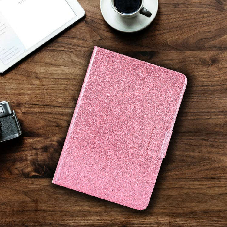 For Huawei MatePad 10.4 2022 Glitter Powder Leather Tablet Case(Pink)