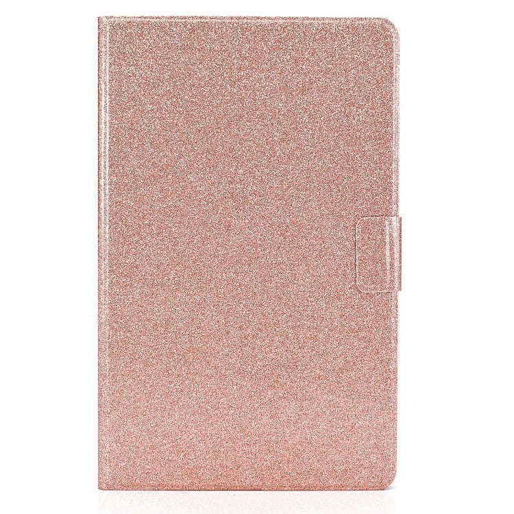 For Huawei MatePad 10.4 2022 Glitter Powder Leather Tablet Case(Rose Gold)