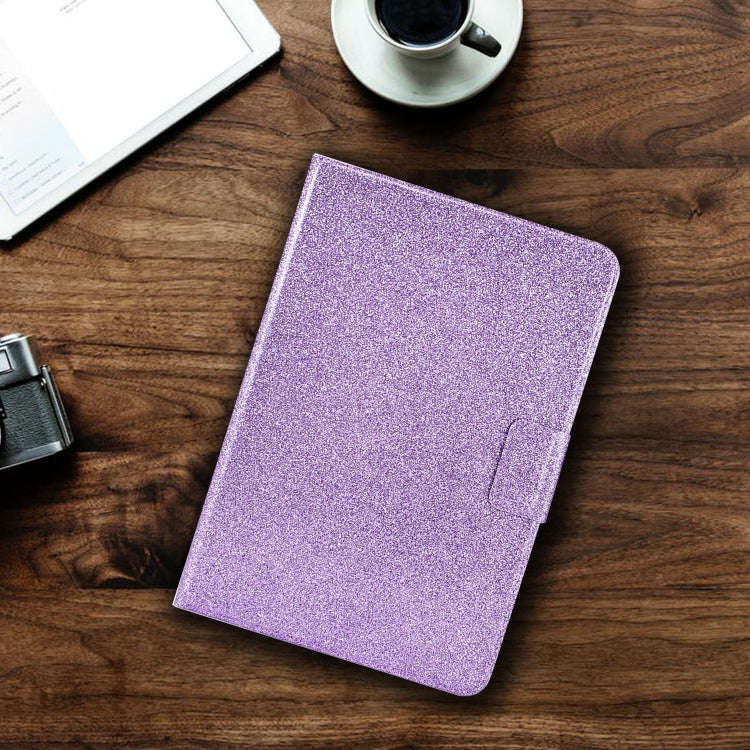 For Huawei MatePad 10.4 2022 Glitter Powder Leather Tablet Case(Purple)