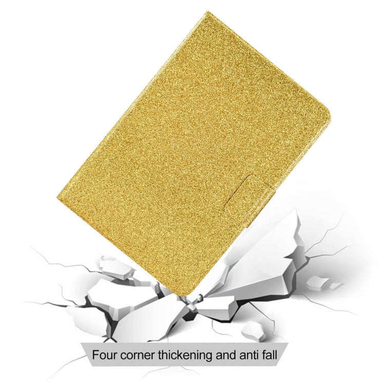For Huawei MatePad 10.4 2022 Glitter Powder Leather Tablet Case(Gold)