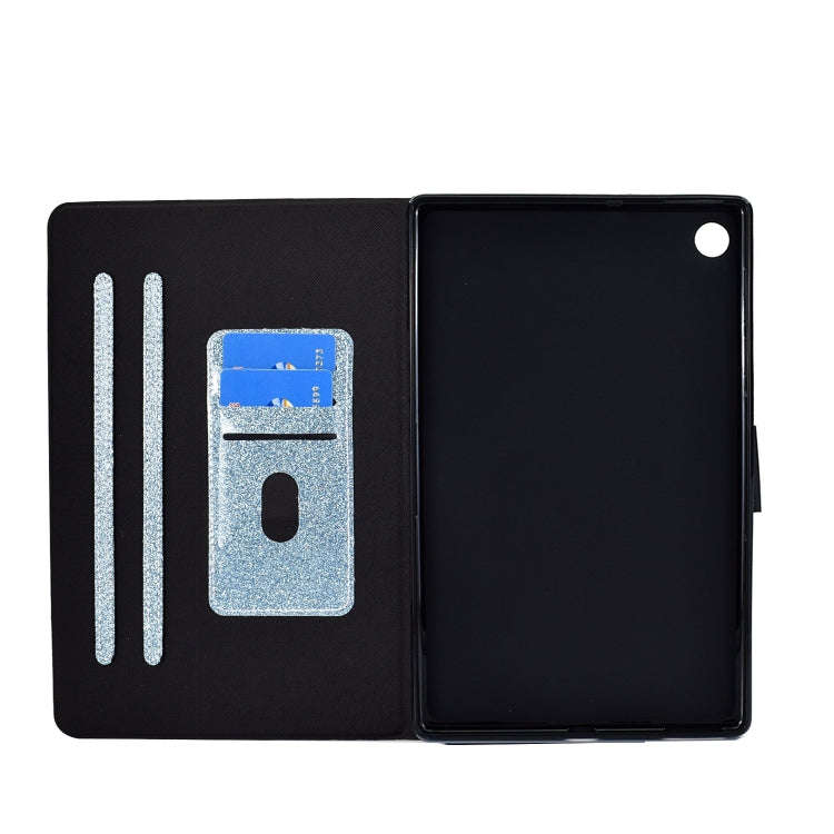For Huawei MatePad 10.4 2022 Glitter Powder Leather Tablet Case(Blue)
