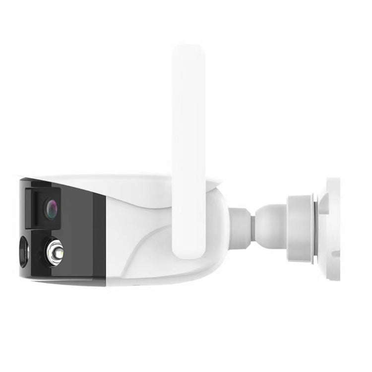 Q38 WIFI Humanoid Recognition AI Alarm 180 Degree Dual 2MP IP Camera, Plug:UK Plug