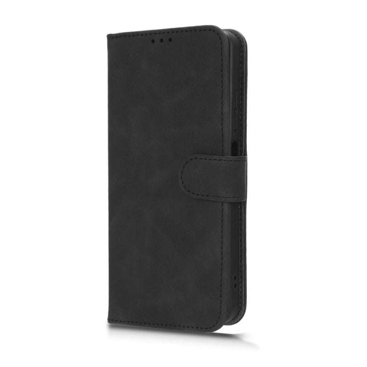 For TECNO Spark 10 Skin Feel Magnetic Flip Leather Phone Case(Black)