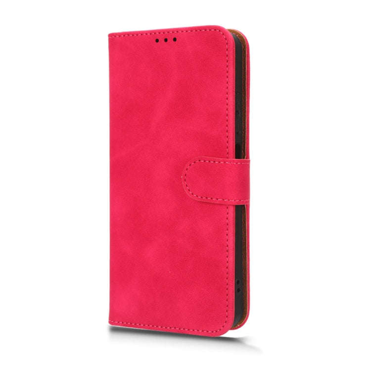 For TECNO Spark 10 Skin Feel Magnetic Flip Leather Phone Case(Rose Red)