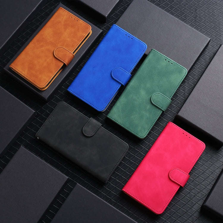 For TECNO Spark 10 Skin Feel Magnetic Flip Leather Phone Case(Black)