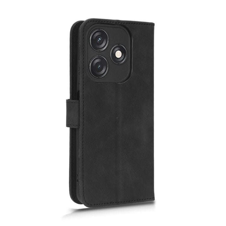 For TECNO Spark 10C Skin Feel Magnetic Flip Leather Phone Case(Black)