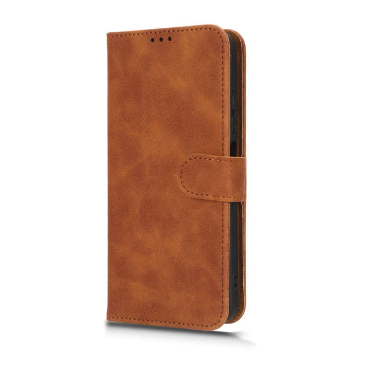 For TECNO Spark 10C Skin Feel Magnetic Flip Leather Phone Case(Brown)