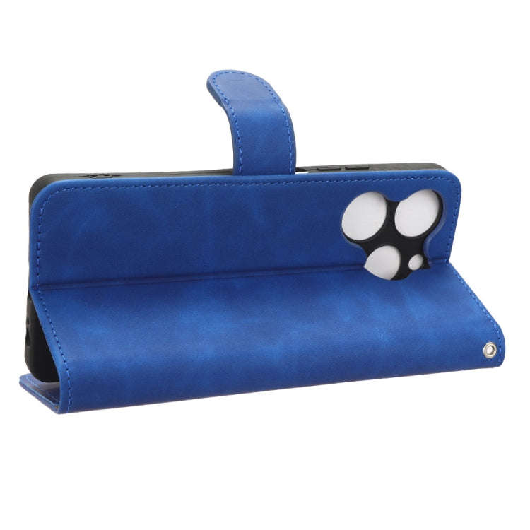 For TECNO Spark 10 Pro Skin Feel Magnetic Flip Leather Phone Case(Blue)