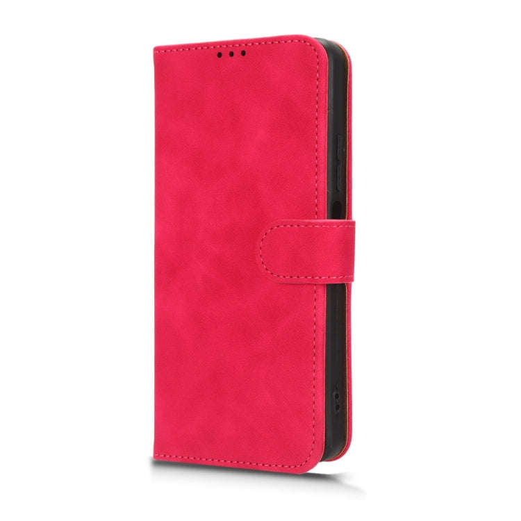 For TECNO Spark 10 Pro Skin Feel Magnetic Flip Leather Phone Case(Rose Red)
