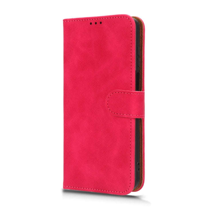 For Motorola Moto G Power 2023 / G Paly 2023 Skin Feel Magnetic Flip Leather Phone Case(Rose Red)