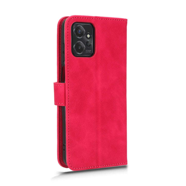For Motorola Moto G Power 2023 / G Paly 2023 Skin Feel Magnetic Flip Leather Phone Case(Rose Red)