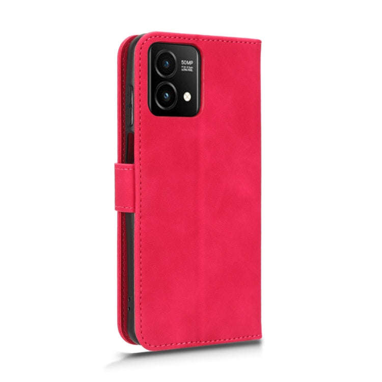 For Motorola Moto G Stylus 5G 2023 Skin Feel Magnetic Flip Leather Phone Case(Rose Red)