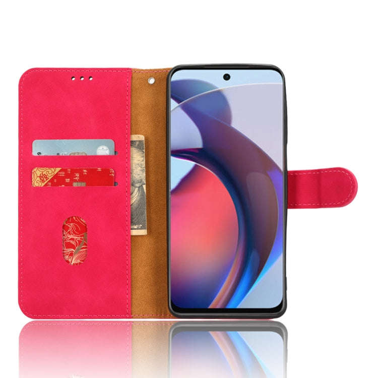 For Motorola Moto G Stylus 5G 2023 Skin Feel Magnetic Flip Leather Phone Case(Rose Red)
