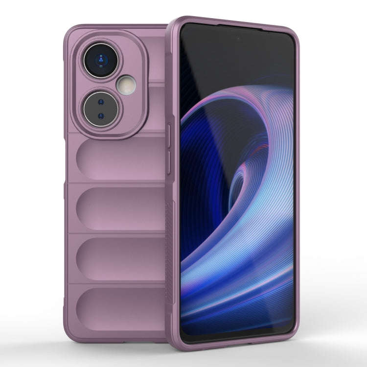 For OnePlus Nord CE 3 Magic Shield TPU + Flannel Phone Case(Purple)