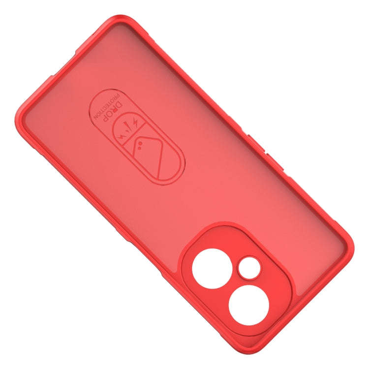 For OnePlus Nord CE 3 Magic Shield TPU + Flannel Phone Case(Wine Red)