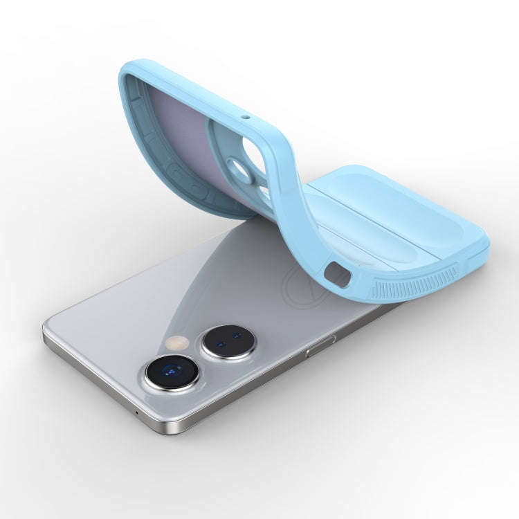 For OnePlus Nord CE 3 Magic Shield TPU + Flannel Phone Case(Grey)