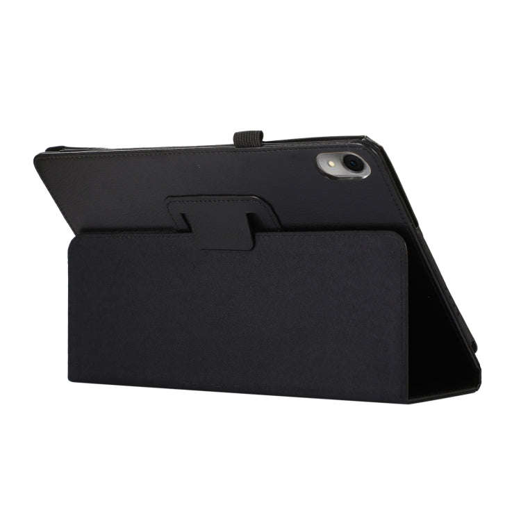 For Huawei MatePad 11 2023 Litchi Texture Leather Tablet Case with Holder(Black)