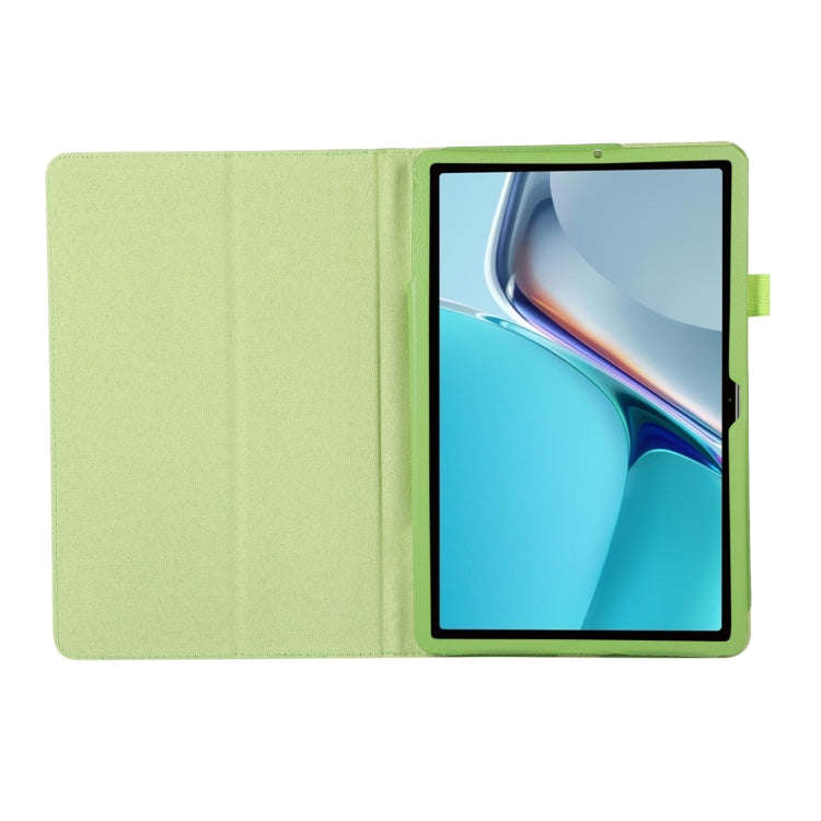 For Huawei MatePad 11 2023 Litchi Texture Leather Tablet Case with Holder(Green)