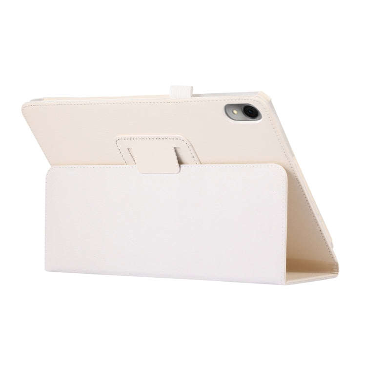 For Huawei MatePad 11 2023 Litchi Texture Leather Tablet Case with Holder(White)