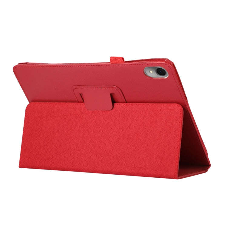 For Huawei MatePad 11 2023 Litchi Texture Leather Tablet Case with Holder(Red)
