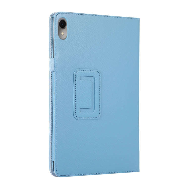 For Huawei MatePad 11 2023 Litchi Texture Leather Tablet Case with Holder(Sky Blue)