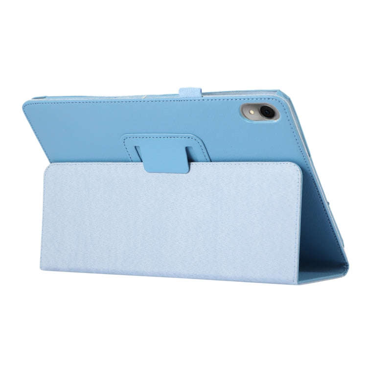 For Huawei MatePad 11 2023 Litchi Texture Leather Tablet Case with Holder(Sky Blue)