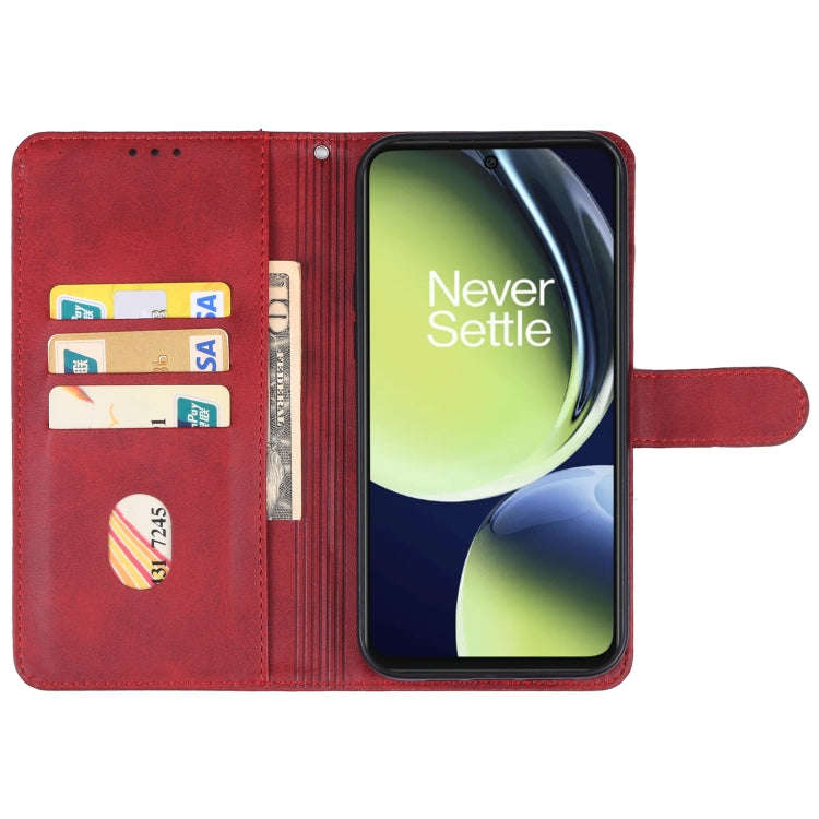 For OnePlus Nord N30 Leather Phone Case(Red)