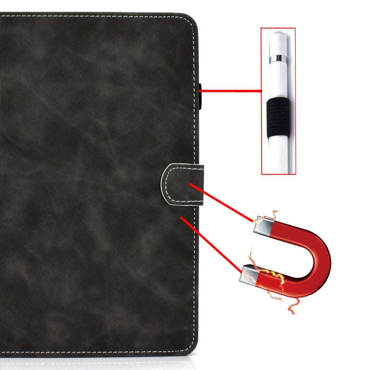 For Huawei MatePad 10.4 2022 Cowhide Texture Leather Tablet Case(Black)