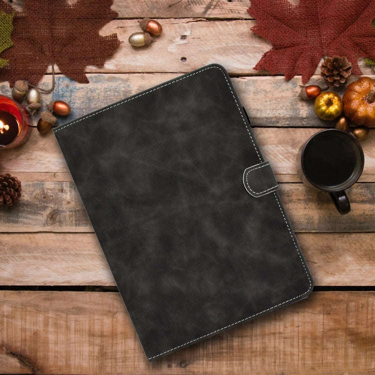 For Huawei MatePad 10.4 2022 Cowhide Texture Leather Tablet Case(Black)