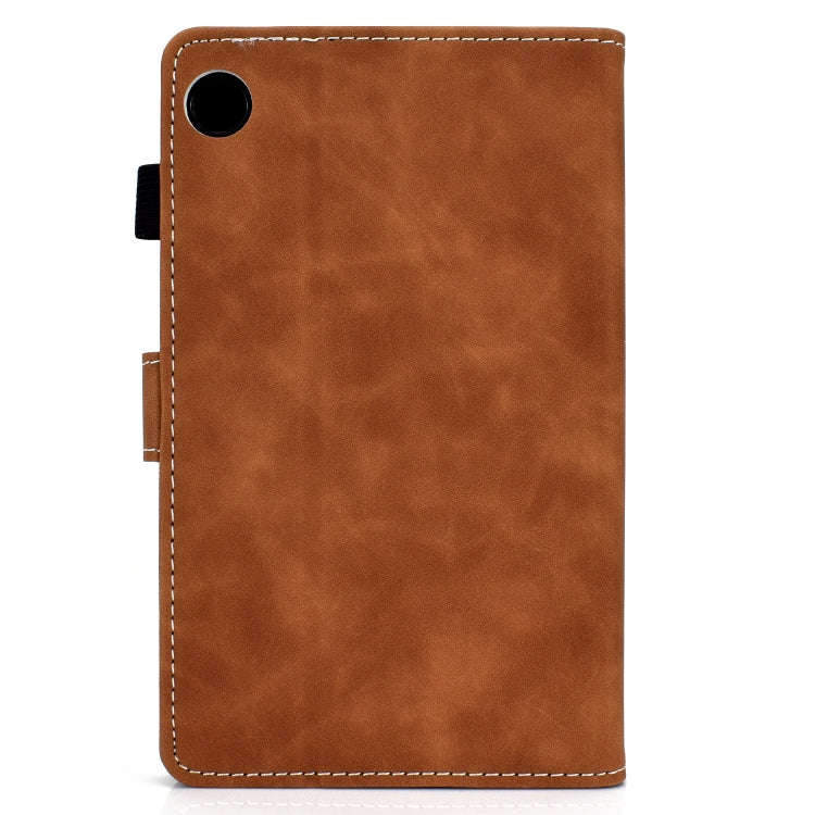 For Huawei MatePad 10.4 2022 Cowhide Texture Leather Tablet Case(Brown)