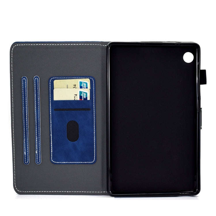 For Huawei MatePad 10.4 2022 Cowhide Texture Leather Tablet Case(Blue)