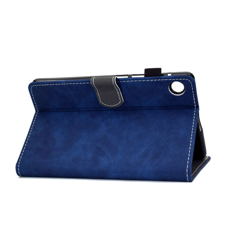 For Huawei MatePad 10.4 2022 Cowhide Texture Leather Tablet Case(Blue)