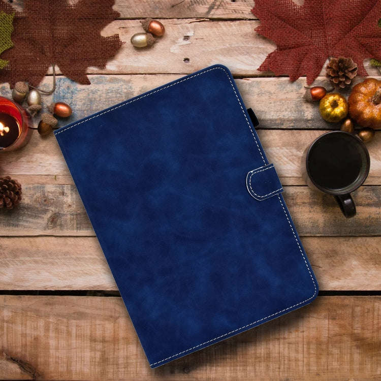 For Huawei MatePad 10.4 2022 Cowhide Texture Leather Tablet Case(Blue)