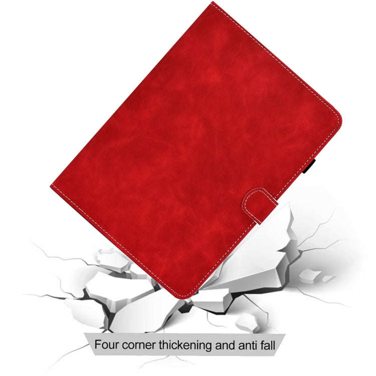 For Huawei MatePad 10.4 2022 Cowhide Texture Leather Tablet Case(Red)