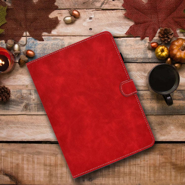 For Huawei MatePad 10.4 2022 Cowhide Texture Leather Tablet Case(Red)