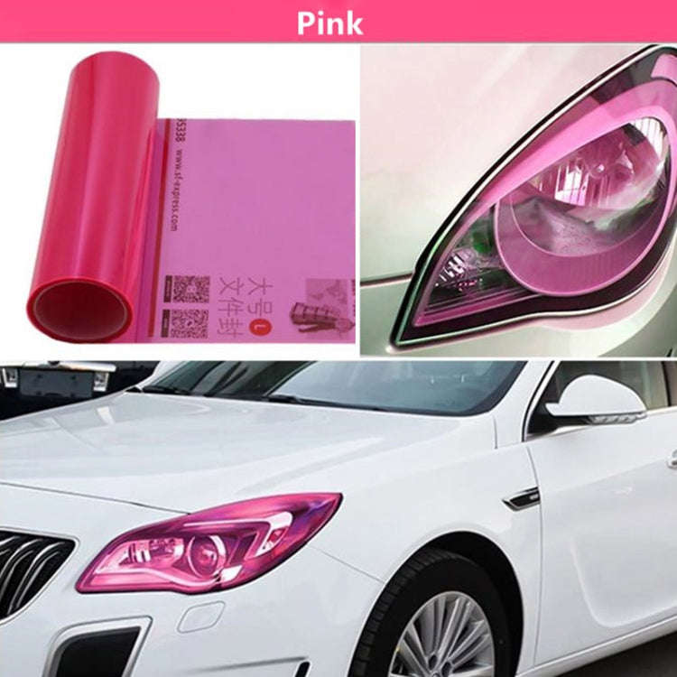 2pcs Car Headlight Protective Film Tail Light Film Motorcycle Fog Light Film, Size:30 x 100cm(Green)
