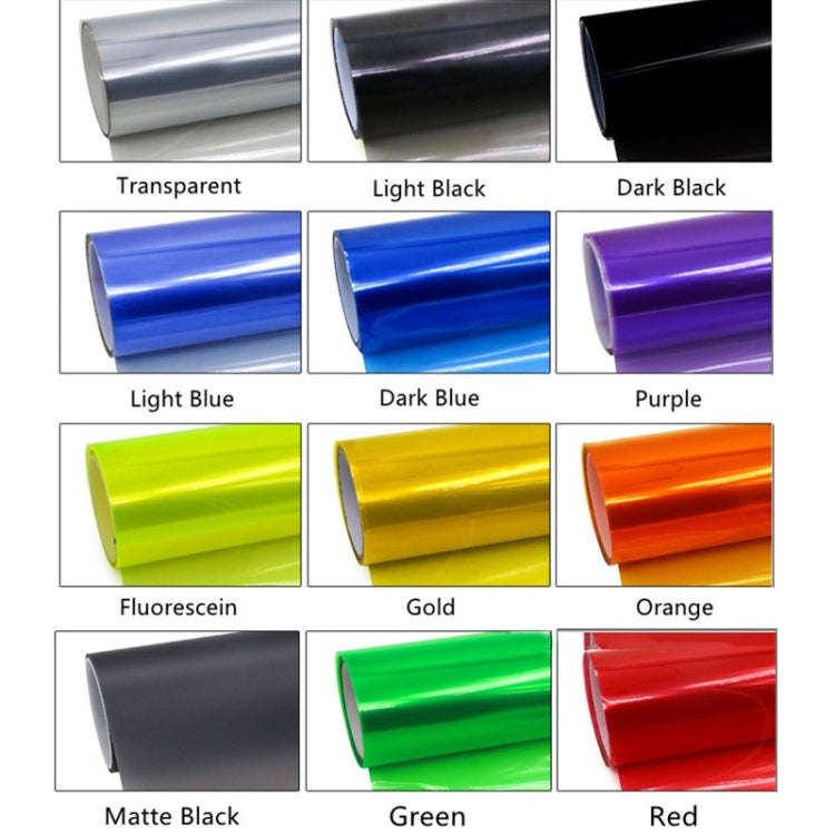 2pcs Car Headlight Protective Film Tail Light Film Motorcycle Fog Light Film, Size:30 x 100cm(Tra...