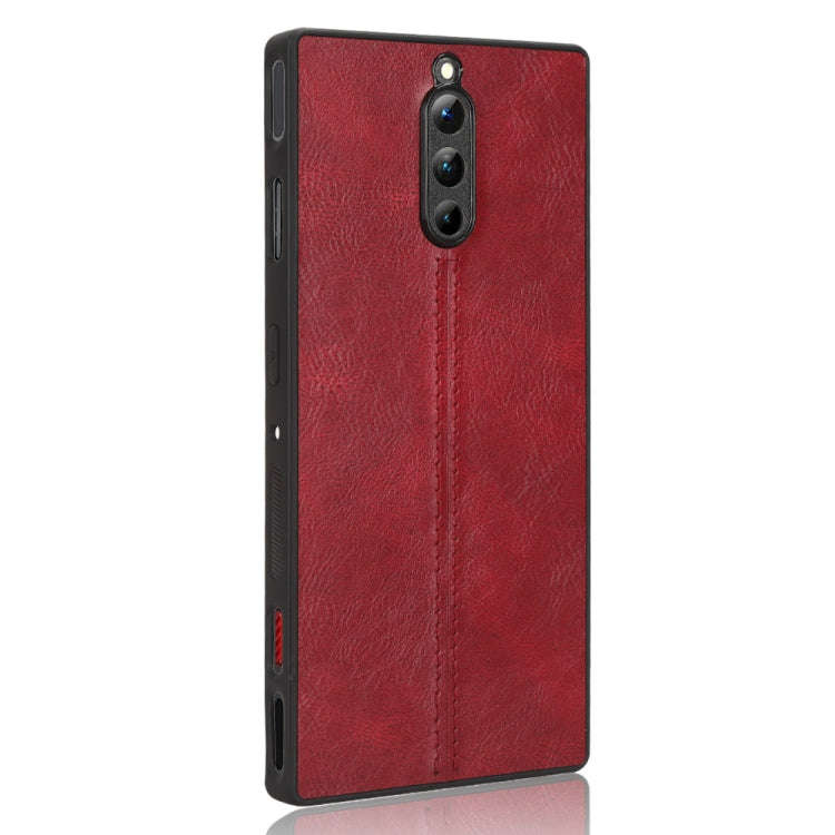 For ZTE  nubia Red Magic 8 Pro Sewing Cow Pattern Skin PC + PU + TPU Phone Case(Red)