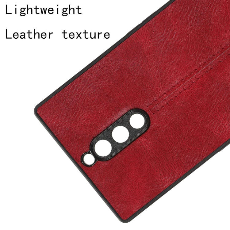 For ZTE  nubia Red Magic 8 Pro Sewing Cow Pattern Skin PC + PU + TPU Phone Case(Red)
