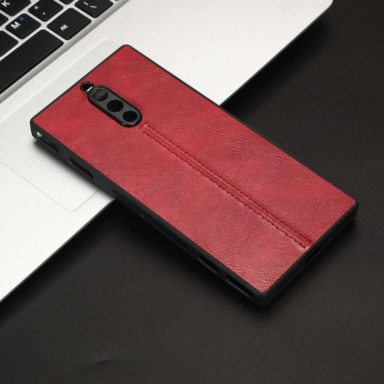 For ZTE  nubia Red Magic 8 Pro Sewing Cow Pattern Skin PC + PU + TPU Phone Case(Red)
