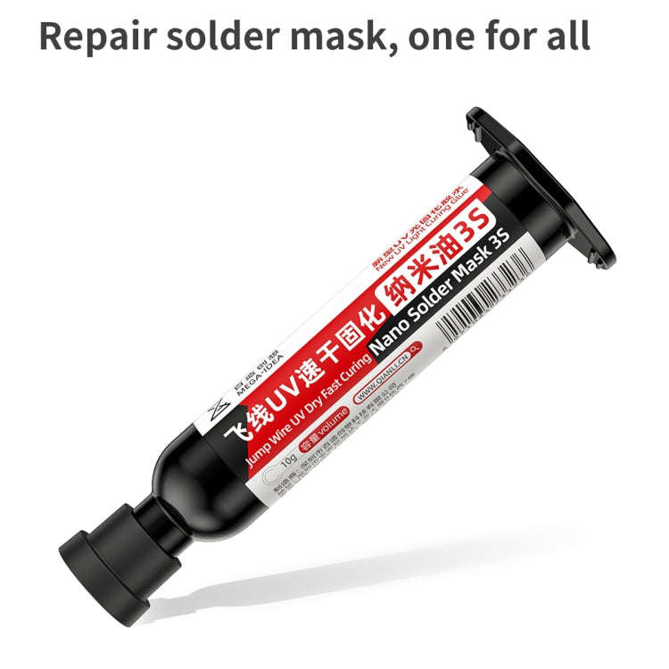 10pcs Qianli MEGA-IDEA Nano Solder Mask 3S Jump Wire UV Dry Fast Curing Glue