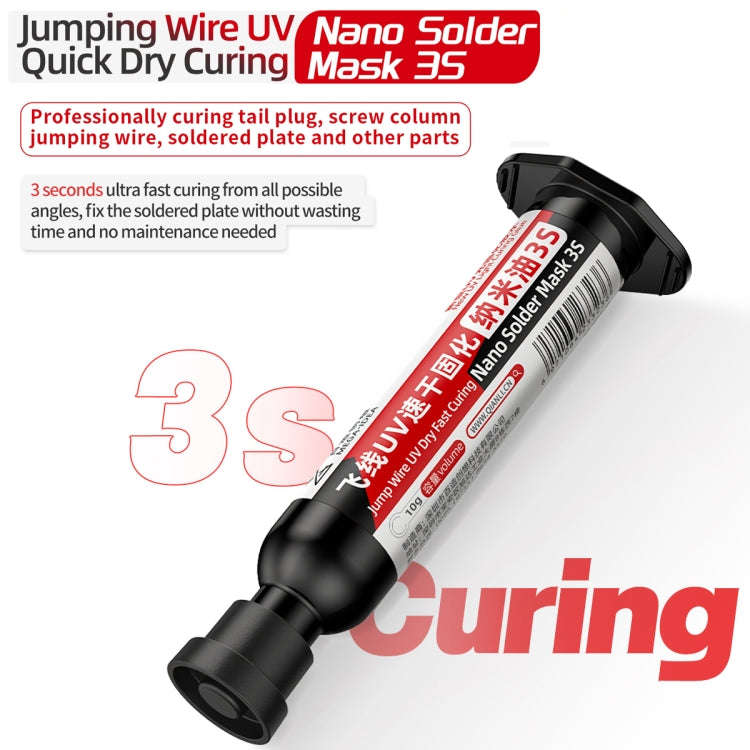 10pcs Qianli MEGA-IDEA Nano Solder Mask 3S Jump Wire UV Dry Fast Curing Glue