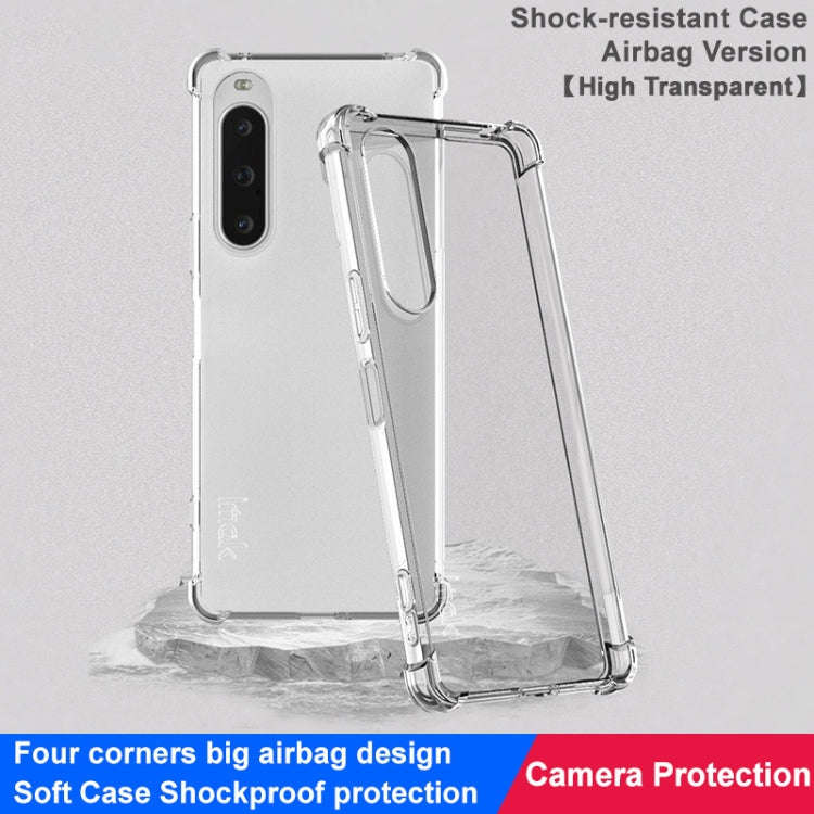 For Sony Xperia 10 V imak Shockproof Airbag TPU Phone Case(Transparent)