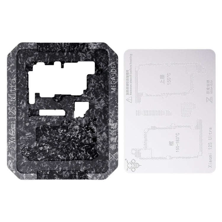 For Xiaomi 12S Ultra Qianli Mega-idea Multi-functional Middle Frame Positioning BGA Reballing Pla...