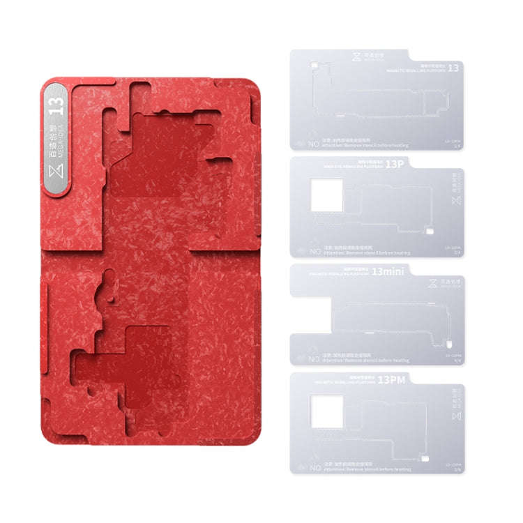 For iPhone 13 Series Qianli Mega-idea Multi-functional Middle Frame Positioning BGA Reballing Pla...